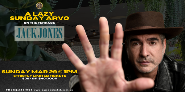 Lazy Sunday with Jack Jones live at Camden Civic Centre in New South Wales - Live music event
