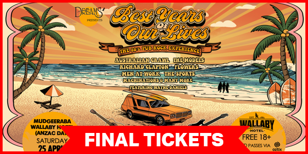 Best Years Of Our Lives live at Wallaby Hotel in Mudgeeraba - Live music event