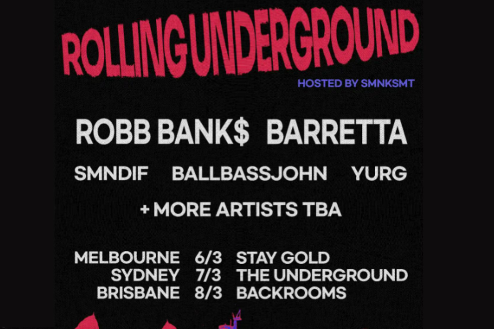 Rolling Underground w/ Barretta, Rob Banks & More