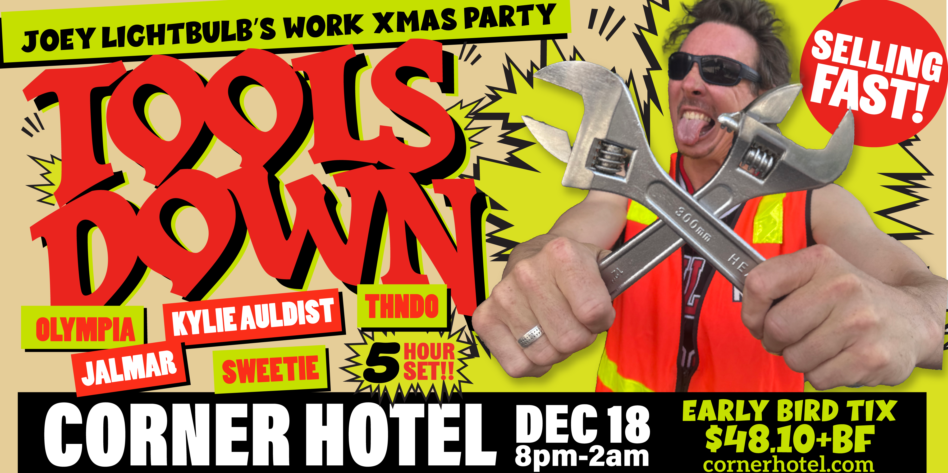 TOOLS DOWN: Joey Lightbulb's Work Xmas Party