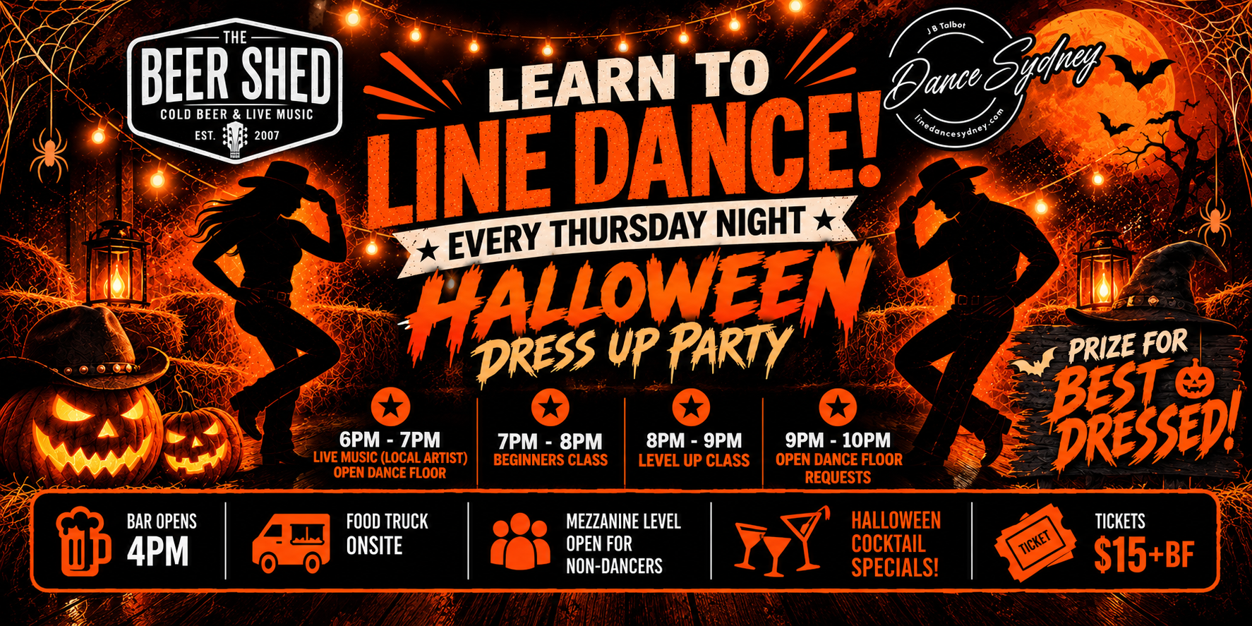 LEARN TO LINE DANCE AT THE BEER SHED!