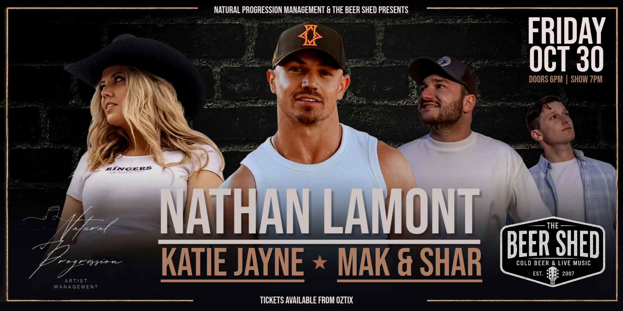 Nathan Lamont, Katie Jayne and Mak + Shar | Live at The Beer Shed