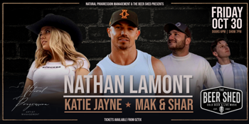 Nathan Lamont, Katie Jayne and Mak + Shar | Live at The Beer Shed