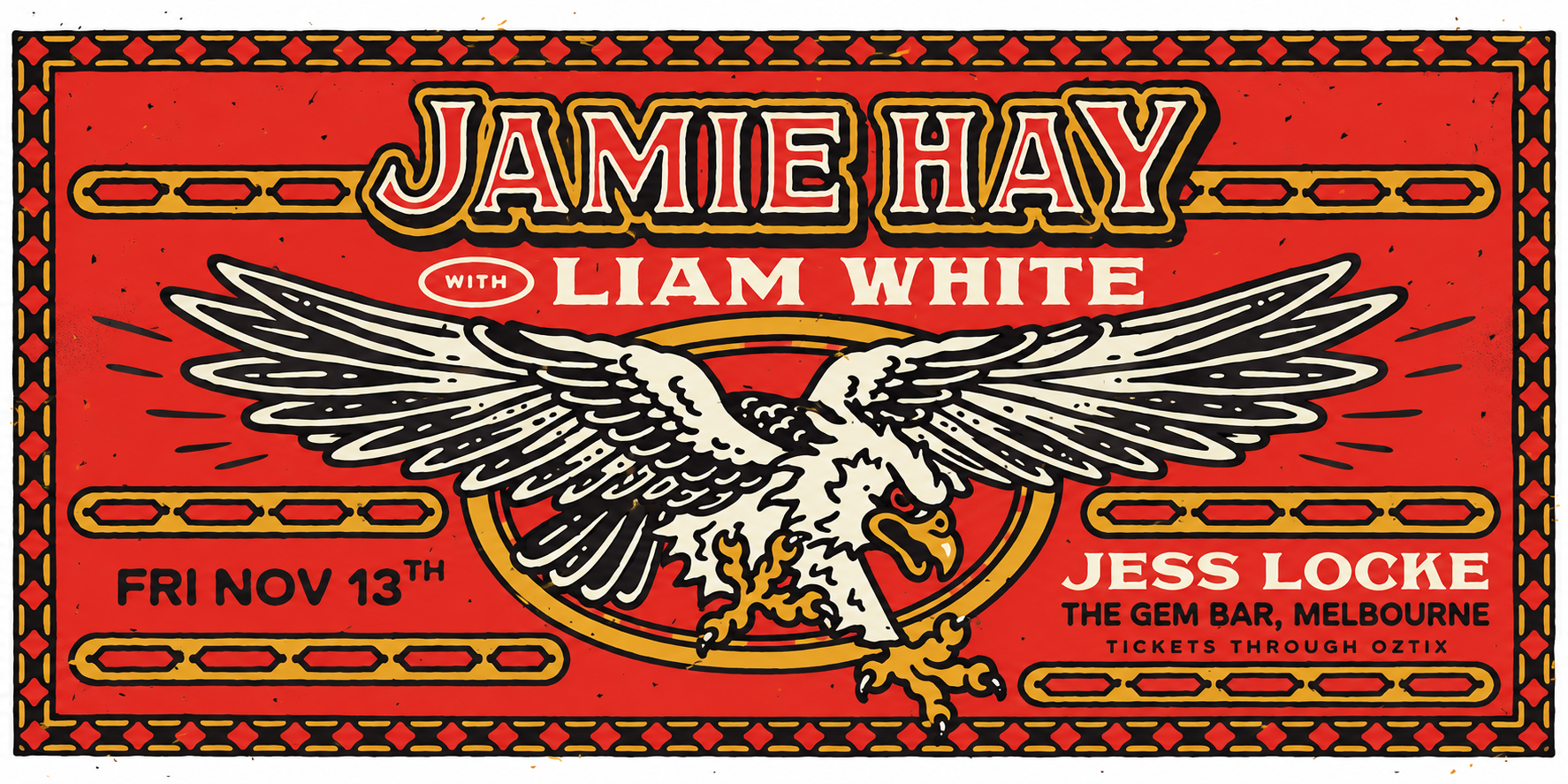 Jamie Hay with Liam White