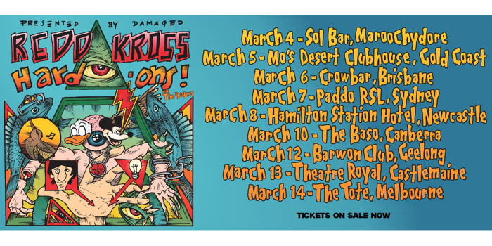 REDD KROSS (USA) + THE HARD-ONS feat. Tim Rogers  Australian Co-Headline Tour 2026!
