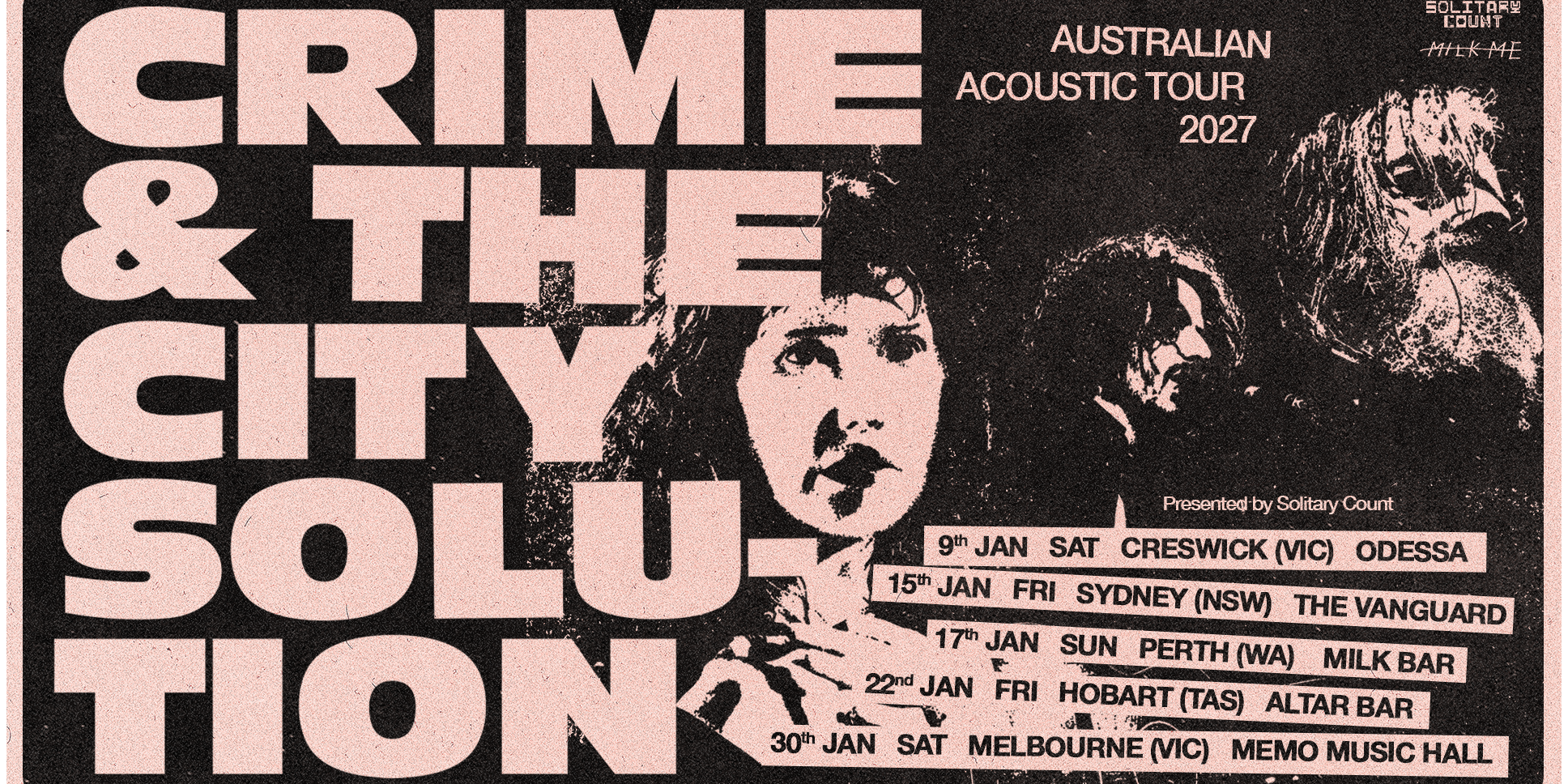 Crime & the City Solution - Australian Acoustic Tour 2027