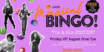 Musical Bingo – 70s & 80s EDITION!