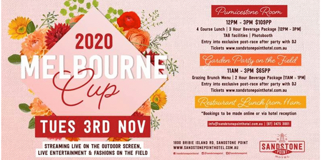 Melbourne Cup 2020 Tickets at Sandstone Point Hotel