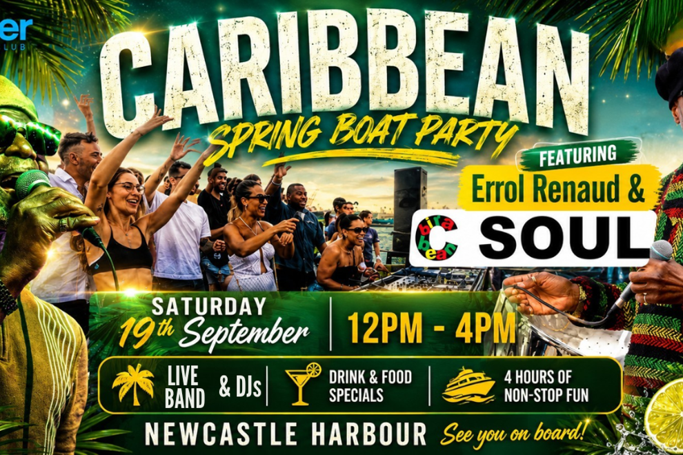 Caribbean Beach Boat Party | LIVE 5-Piece Caribbean Soul Band | Newcastle Harbour