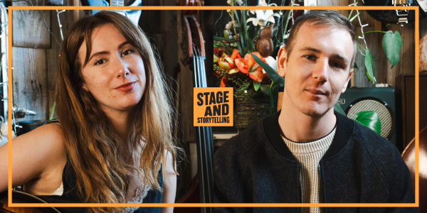 Stage and Storytelling - FT: Gaia Scarf & Cooper Lower live at Bergy Bandroom - Concert poster