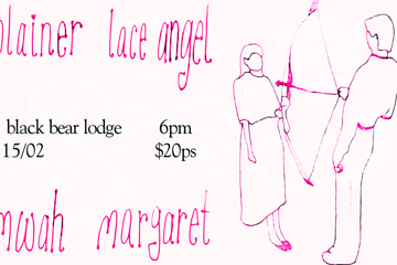 a valentines gig with plainer, lace angel, mwah, & margaret