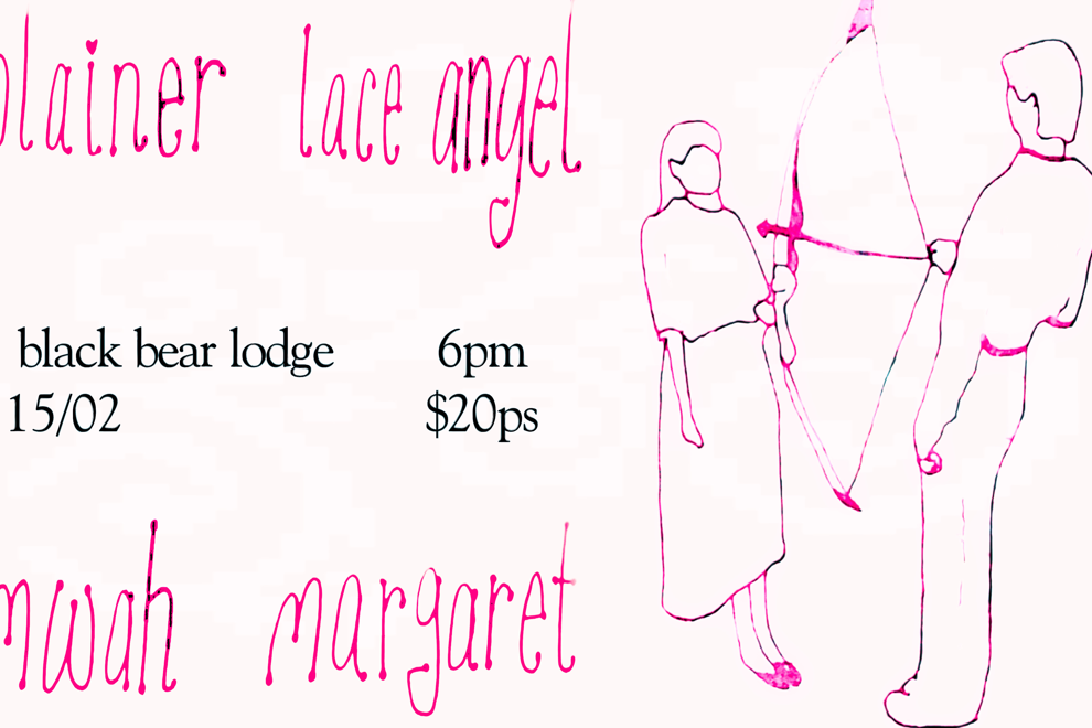 a valentines gig with plainer, lace angel, mwah, & margaret