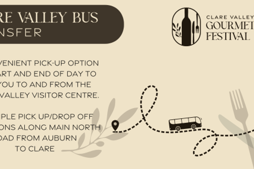 Gourmet Festival Clare Valley Pick Up Service