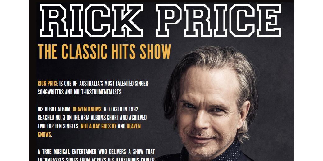 Rick Price - The Classic Hits Show