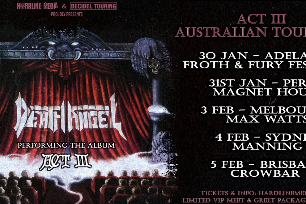 DEATH ANGEL - Act III - Australian Tour Jan/Feb 2027