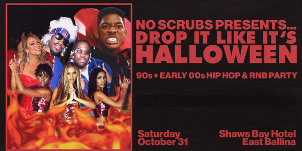 Drop It Like It's Halloween: 90s + 00s Rnb and Hip Hop Party - East Ballina live at Shaws Bay Hotel - Concert poster