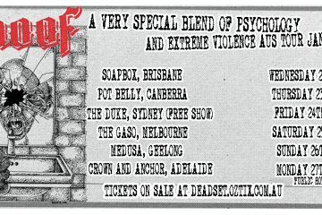 Choof .“A Very Special Blend of Psychology and Extreme Violence” Melbourne Launch!