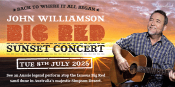 John Williamson Big Red Sunset Concert 2025