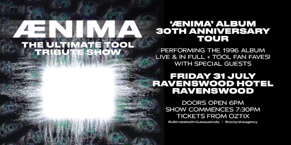 AENIMA - THE ULTIMATE TOOL TRIBUTE SHOW |"Ænima" Album 30th Anniversary Tour | RAVENSWOOD