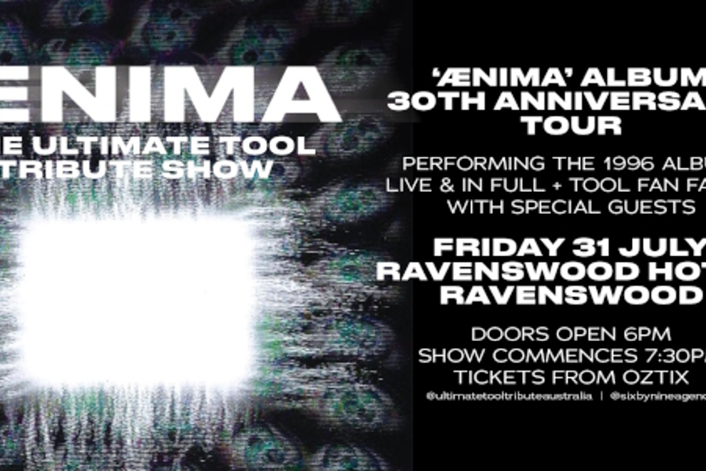 AENIMA - THE ULTIMATE TOOL TRIBUTE SHOW |"Ænima" Album 30th Anniversary Tour | RAVENSWOOD