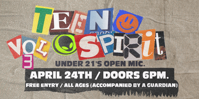 TEEN SPIRIT | SKEPTIK & REMNANTS OF PREMONITIONS + UNDER 21'S OPEN MIC