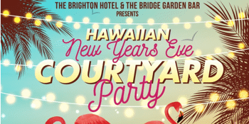 Hawaiian New Years Eve Courtyard Party