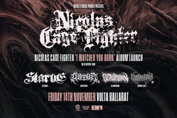 Nicholas Cage Fighter - I Watched You Burn Album Launch