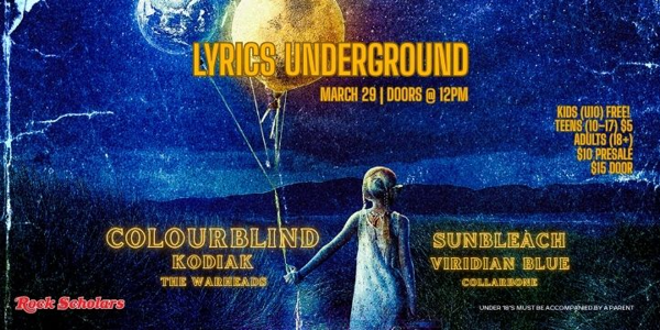Rock Scholars End of Term Shenanigans live at Lyric's Underground in Maylands on March 29, 2026 - Concert poster
