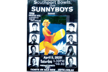 SUNNYBOYS shakin at SOUTHPORT BOWLS CLUB  5th APRIL