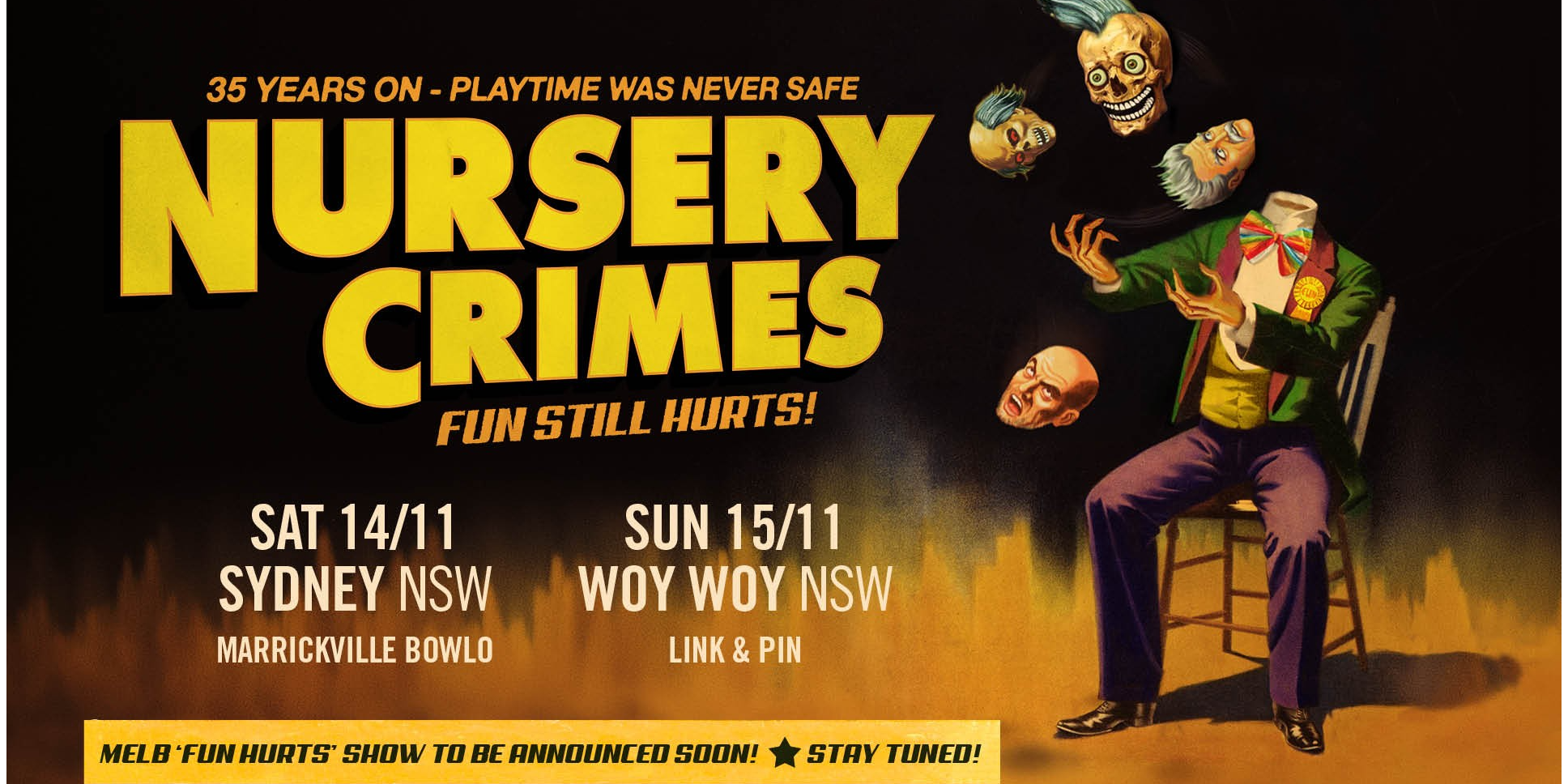 Nursery Crimes “Fun Hurts” 35th Anniversary Show