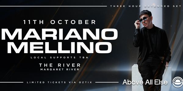 Above All Else ft Mariano Mellino live at The River - Concert poster