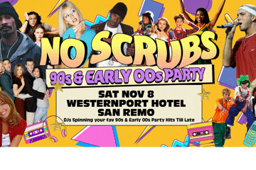 NO SCRUBS: 90s + Early 00s Party - San Remo