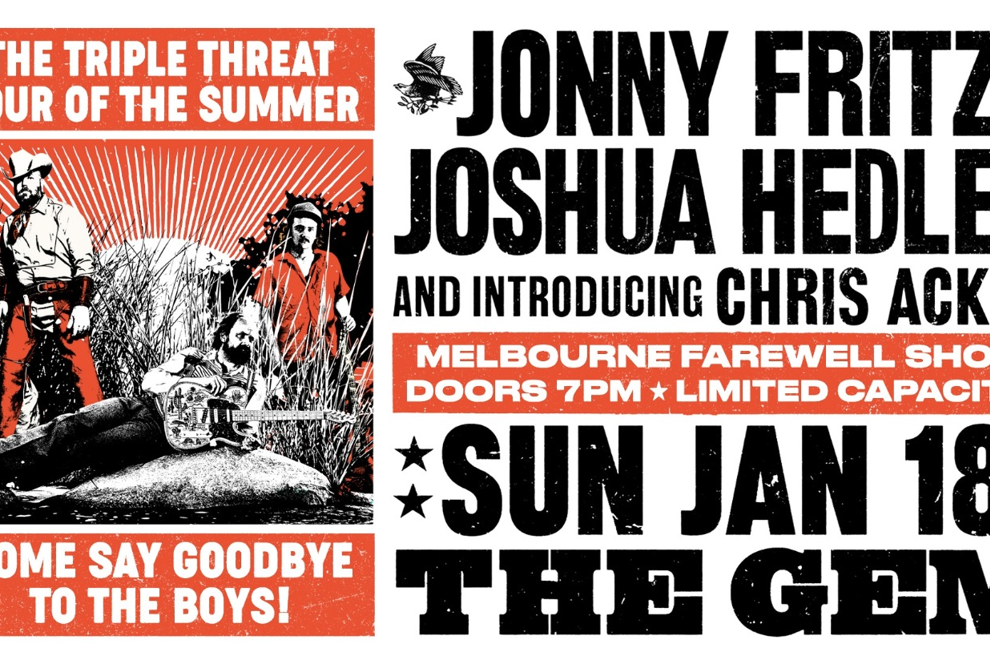 Jonny Fritz & Joshua Hedley - MELBOURNE FAREWELL SHOW
