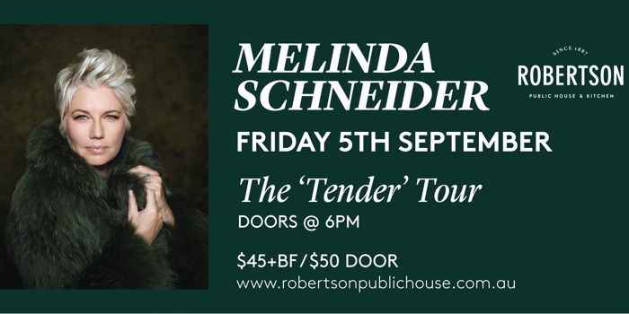 The 'Tender' Tour | Melinda Schneider
