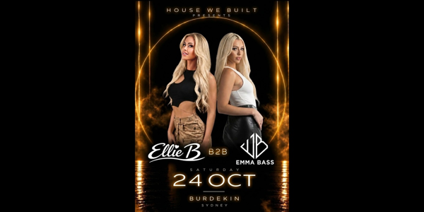 Emma Bass B2B DJ Ellie B live at Burdekin Hotel - Concert poster