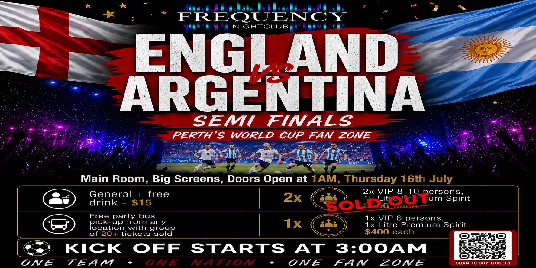 🇬🇧 ENGLAND vs ARGENTINA 🇦🇷 – SEMI FINALS WORLD CUP FANZONE
