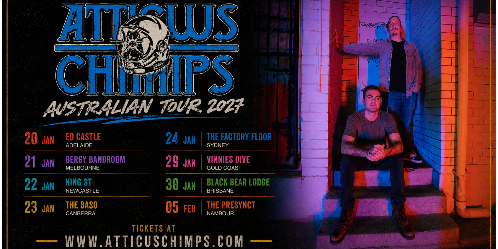 Atticus Chimps Live at Vinnies Dive