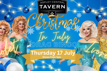 Christmas In July Drag Queen Bingo - ASPLEY Central Tavern