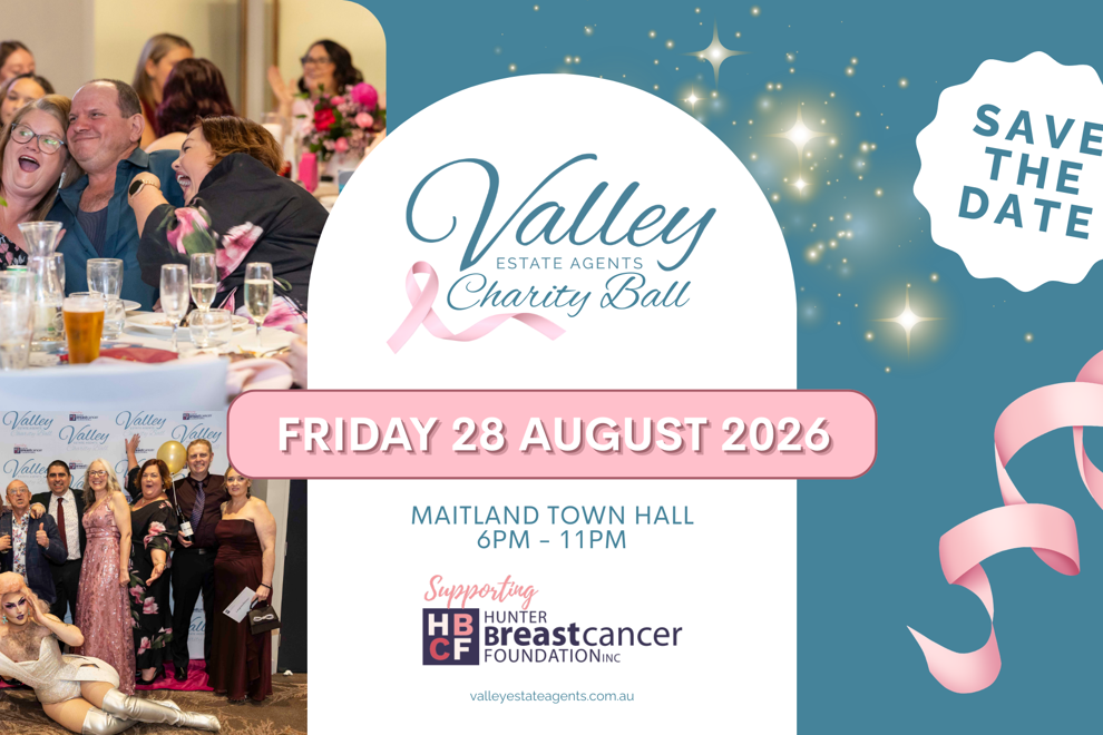 Valley Estate Agents Charity Ball - Proudly Supporting the Hunter Breast Cancer Foundation