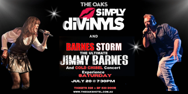 Event image for Barnes Storm • Simply Divinyls