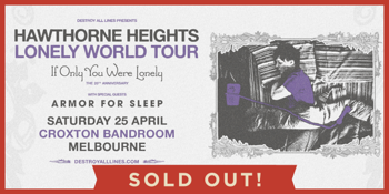 Hawthorne Heights If Only You Were Lonely Australian Anniversary Tour