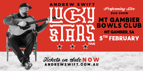 Andrew Swift 'LUCKY STARS' Tour poster