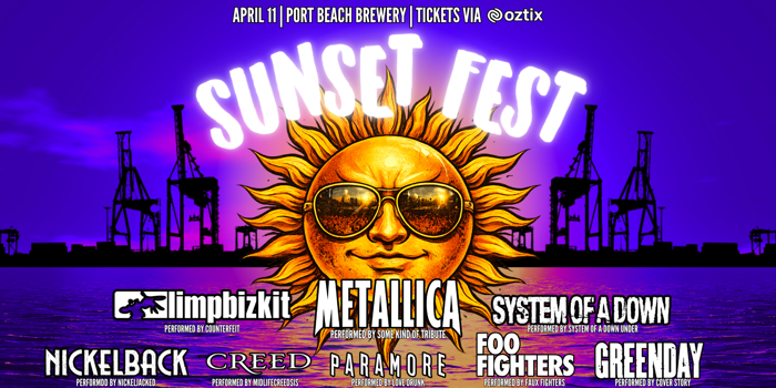 SUNSET FEST SOUTH - Tribute Band Festival | Port Beach Brewery