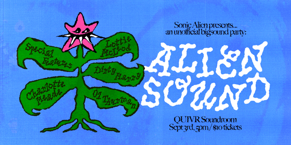 ALIENSOUND live at QUIVR - Concert poster