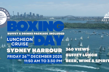 Boxing Day Sydney to Hobart Yacht Race Lunch Cruise