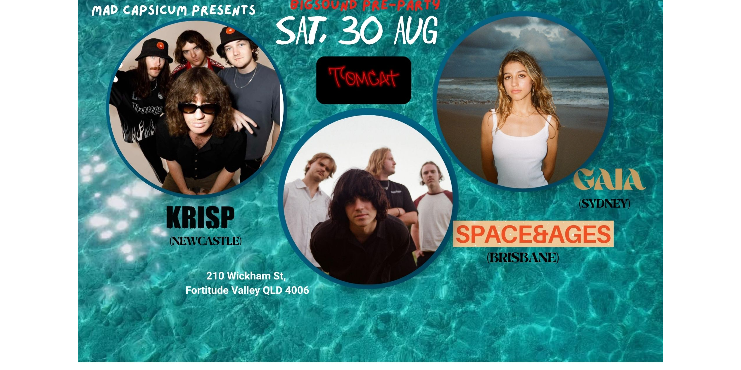 Mad Capsicum presents GAIA, KRISP, SPACE&AGES