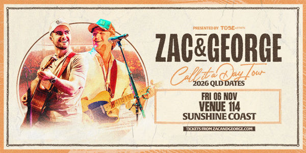 Zac & George Call It A Day Tour live at Venue 114 - Concert poster
