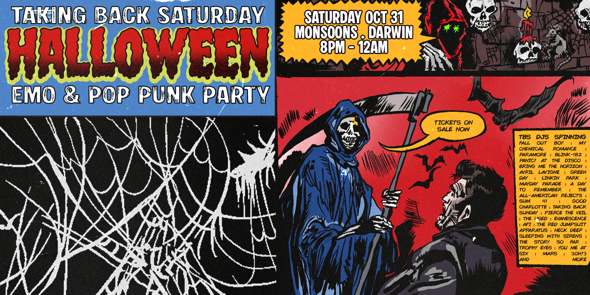 Taking Back Saturday Halloween: Emo & Pop Punk Party - Darwin