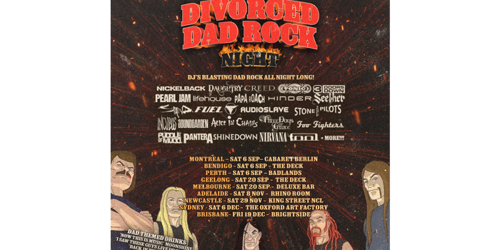 DIVORCED DAD ROCK NIGHT NEWCASTLE