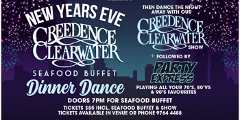 New Years Eve Spectacular Seafood Buffet Dinner Dance.